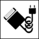 Danish State Railways before 1977: Pictogram Electric Shaver Outlet