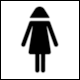 Pictogram Ladies' Room, Bao Mujer (Chile)