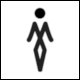 Luxury Toilet Door Sign: Women (Signbox)