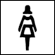 Modley & Myers page 85, Las Vegas Airport (LVA): Pictogram Toilets (Women)