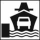 French Traffic Sign CE10 Car Ferry (Embarcadre pour bac ou carferry)