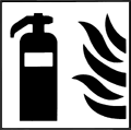 pictogram No F001 of ISO 7010: Fire Extinguisher