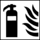 Safety Sign, Graphical Symbol F001 of ISO 7010: Fire Extinguisher