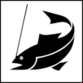Modley & Myers page 113, Swedish Standard Recreation Symbols (SSRS): Pictogram Fishing