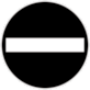 Traffic Sign: No Entry (BW)