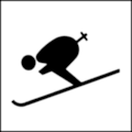 Modley & Myers page 124: Winter Olympics 1972, Sapporo, Pictogram Downhill