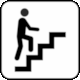 Hora page 124, MTA: Pictogram Stairs (Up)