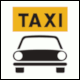 Italian Traffic Sign FIGURA II 145 ART. 125: Taxi 