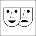 Aicher & Krampen page 146: Theater (Classic pair of masks)