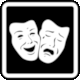 Pictogram Theater (classic pair of masks) from Bolivia