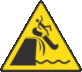 Parks Canada Pictogram for Warning: Rapids, Falls
