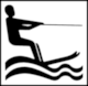 Modley & Myers page 115, Swedish Standard Recreation Symbols (SSRS): Pictogram Waterskiing