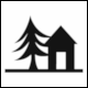 French Traffic Sign Symbol No CE5a: Youth Hostel (Auberge de jeunesse)