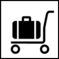 TS0784 Baggage trolley or cart