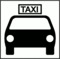 UIC 413 Pictogram B.1.10 Taxi