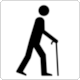 BS 8501 Public Information Symbol No 4107: Access for less mobile people
