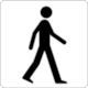 BS 8501 Public Information Symbol No 7013: Pedestrians