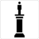 BS 8501 Public Information Symbol No 8050: Statue (Monument)