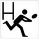 BS 8501 Public Information Symbol No 9047: Rugby