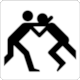 BS 8501 Public Information Symbol No 9069: Wrestling