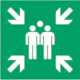 ISO 7010 Pictogram E007: Evacuation assembly point