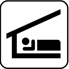NPS Pictogram Sleeping shelter