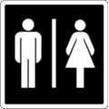 Parks Canada Pictogram Code 6-1-003: Toilet for Men and Women