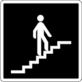 Parks Canada Pictogram Code 6-1-015: Stairs