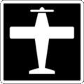 Parks Canada Pictogram Code 6-3-004: Air Transportation
