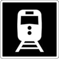 Parks Canada Pictogram Code 6-3-007: Rail Transportation