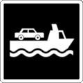 Parks Canada Pictogram Code 6-3-008: Car Ferry