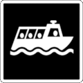 Parks Canada Pictogram Code 6-3-010: Water Transportation