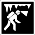 Parks Canada Pictogram Code 6-4-009: Caving Area