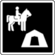 Parks Canada Pictogram No 6-4-026: Horse Camping