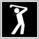 Parks Canada Guidance and Information Symbols, Pictogram 6-4-101: Golf