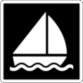 Parks Canada Pictogram Code 6-4-211: Sailboating