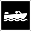 Parks Canada Pictogram Code 6-4-212: Motorboating