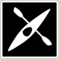 Parks Canada Pictogram Code 6-4-215: Kayaking