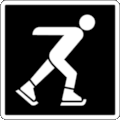 Parks Canada Pictogram Code 6-4-307: Ice Skating