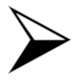 Unicode 2B9A Arrow, Font: Arial