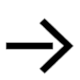 No 01_002: Direction arrow to the right (DB Piktogramme: Richtungspfeil nach rechts)