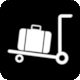 Pictogram Trolleys (Point chariots) from Aroports de Paris: PARIS-Charles de Gaulle Airport (Terminal 1)