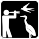 Pictogram No Pict-102: Bird-watching Site (Site ornithologique) from Qu�bec