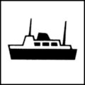 London Transport Pictogram Boat