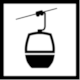 Achensee Piste Map, Map Symbol: Cable Car (Bergbahn)