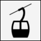 Pictogram No 21636: Cableway by Enzet (The Noun Project)