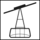 Map Symbol Cable Car (Gletscherbahn) from Garmisch Partenkirchen Piste Map