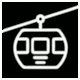 Pictogram Gondola Lift, Cable Car from Ifen, Kleinwalsertal