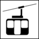Pictogram Accessible by Gondola / Chairlift