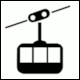 Pictogram Cableway (Seilbahn, Funivia, T�l�ph�rique) from Folder Wanderwelten Lech Z�rs